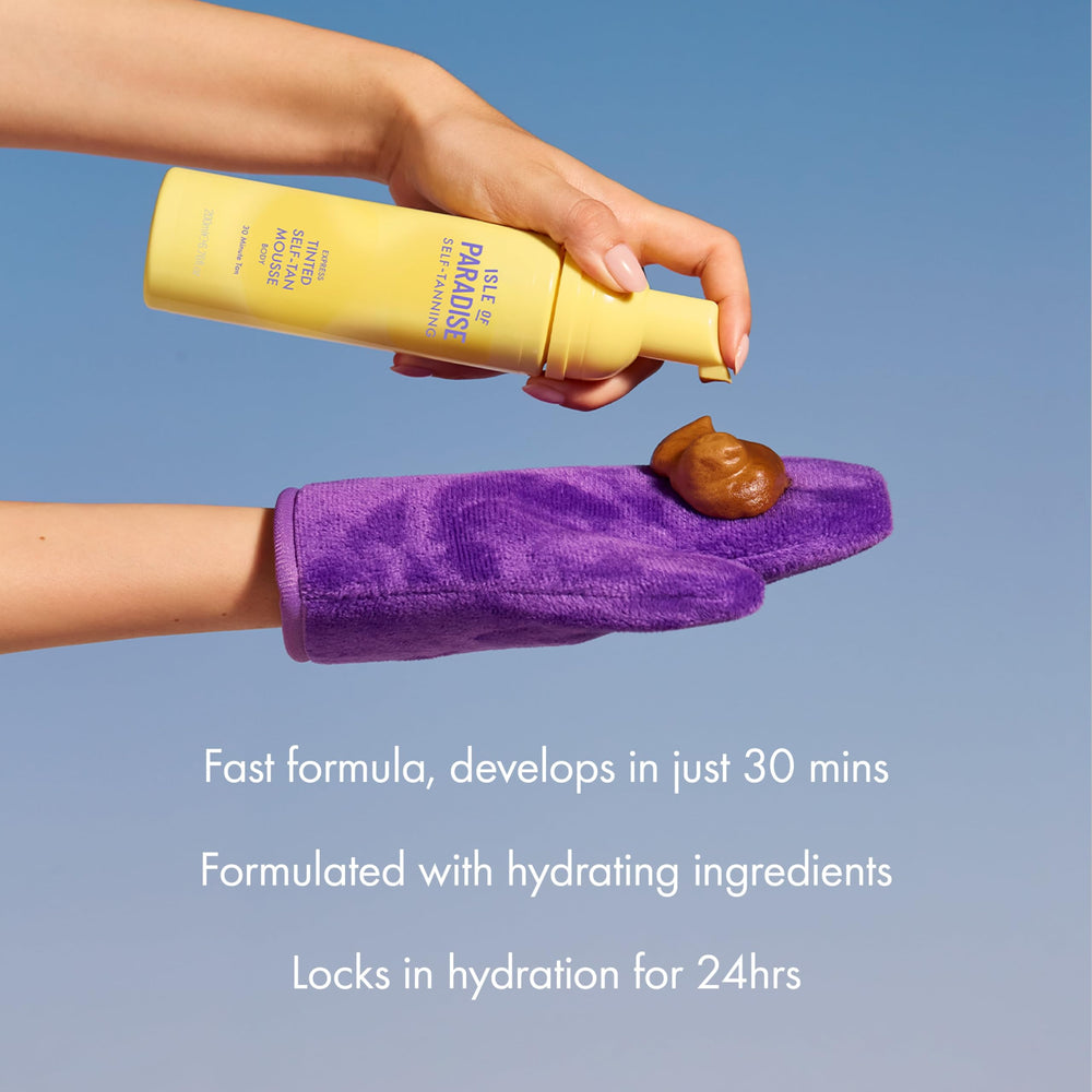 Isle of Paradise Express: bronzage profond en 3 heures pour un effet bronze.
