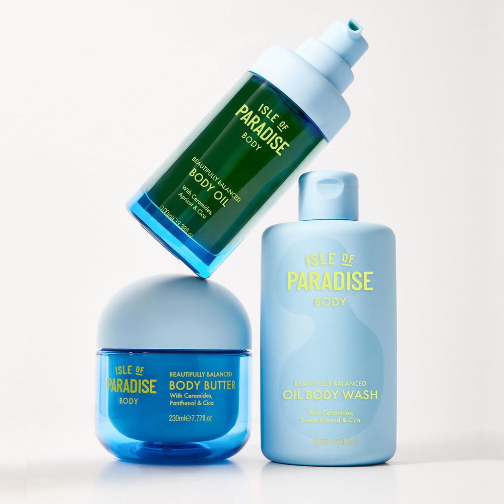 Isle of Paradise peau protégée : soin nourrissant pour zones sèches.