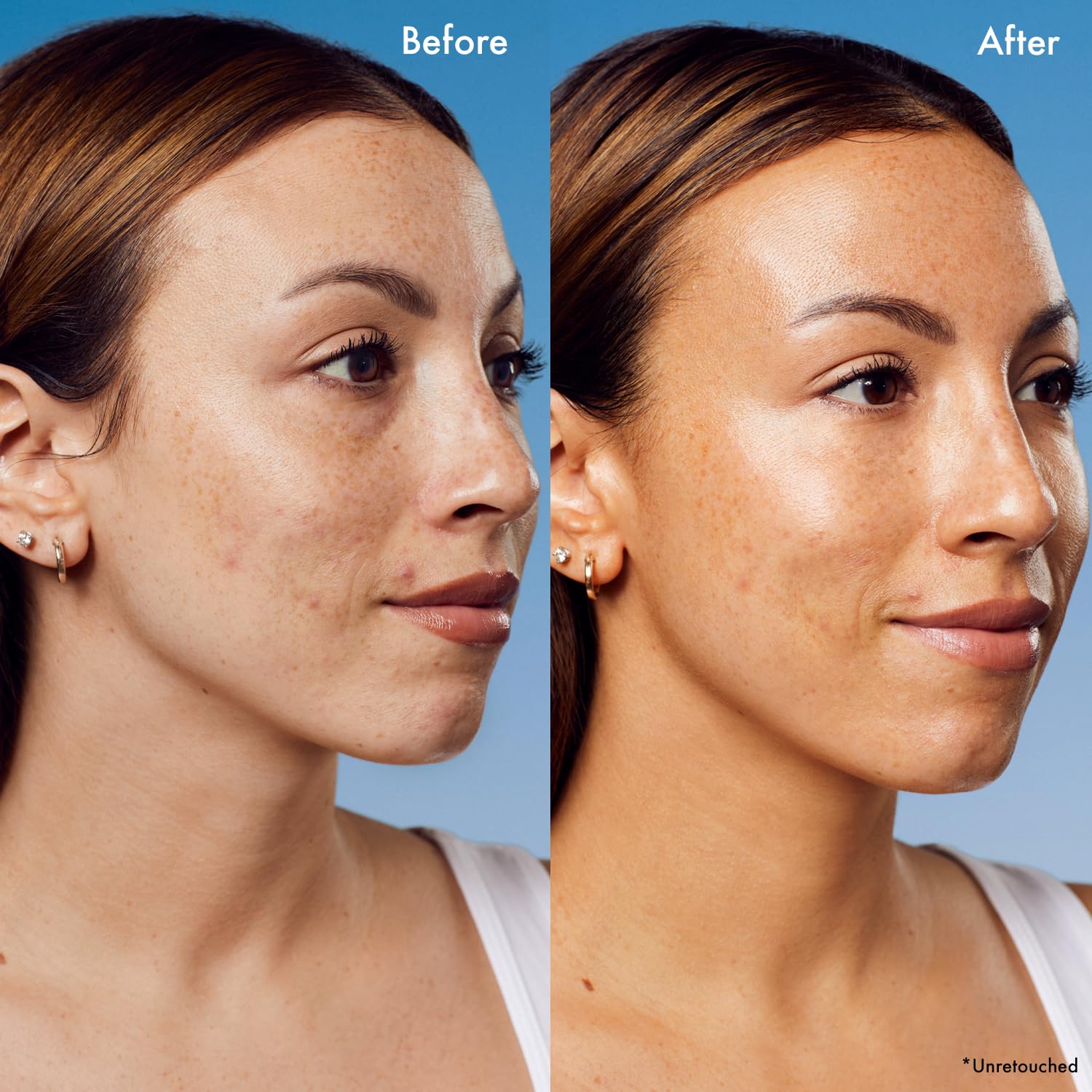 Isle of Paradise teinte bronze naturelle avec application progressive des gouttes.