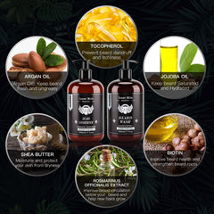 ISNER MILE Coffret barbe ensemble 500 ml, soin pratique et complet.
