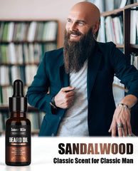 ISNER MILE huile barbe cinq pièces sauge: parfum frais et barbe bien maîtrisée.