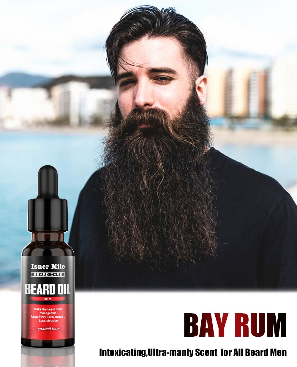 Gouttes ISNER MILE pour barbe: absorption rapide et barbe douce.