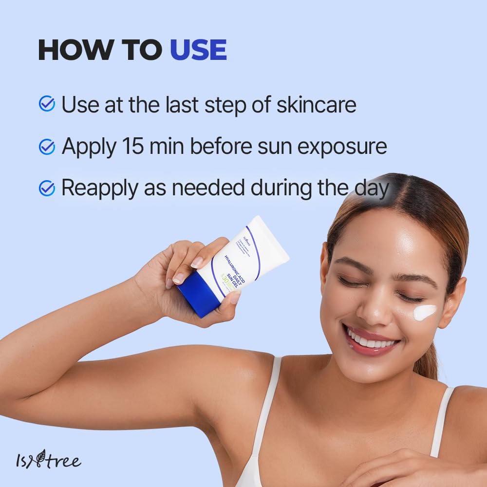 IsNtree Gel solaire quotidien SPF30, protection à large spectre pour la journée.