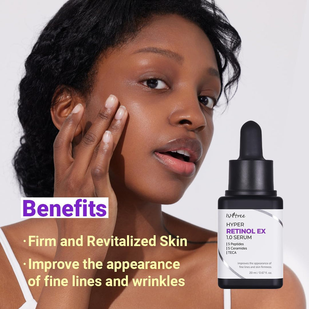 ISNTREE Hyper Retinol EX 1.0 Serum – micro-peptides et ceramides, barrière renforcée.