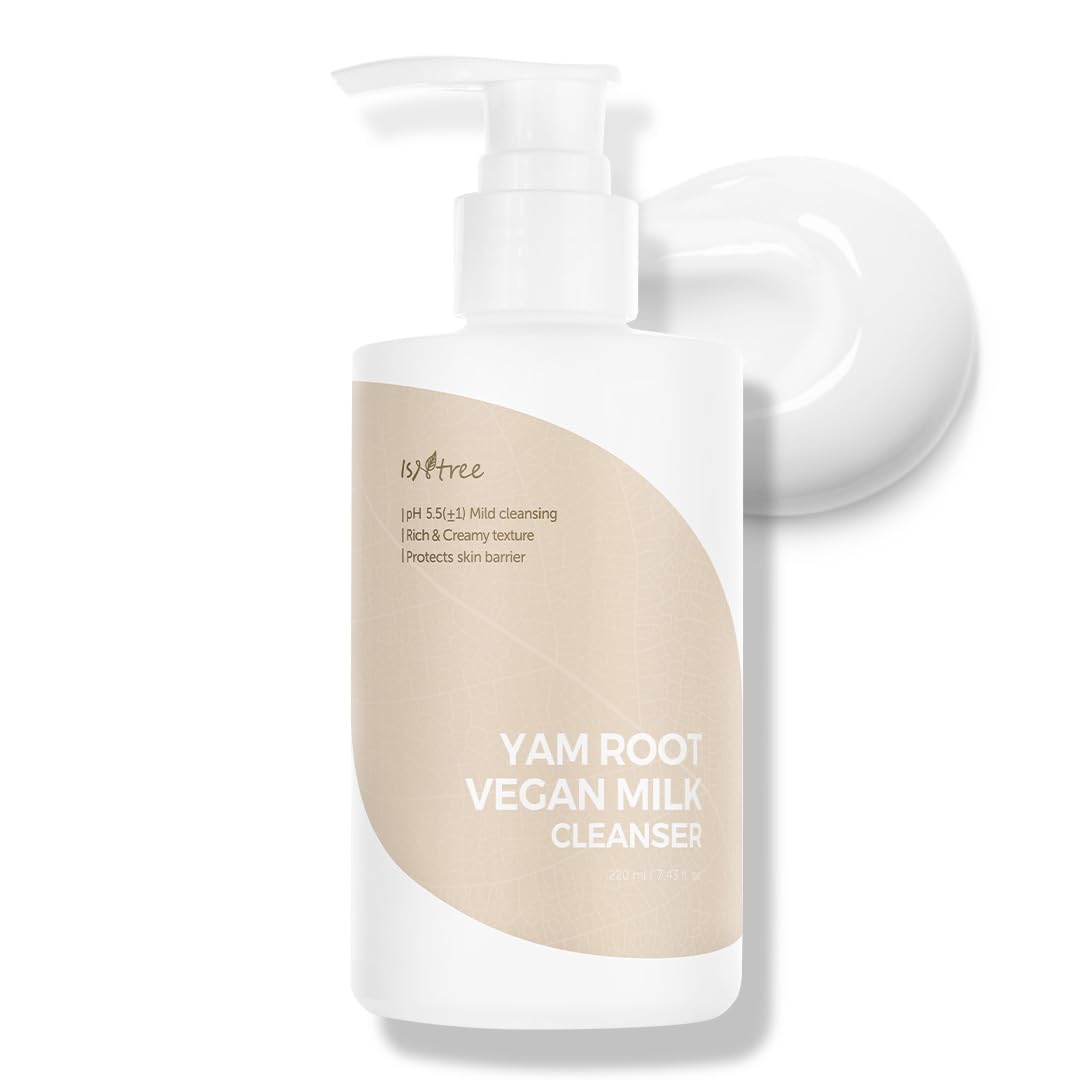 IsNtree Lait Nettoyant Igname Bouteille: soin doux et hydratant