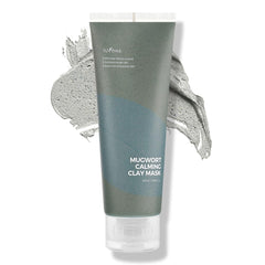 IsNtree Mugwort Calming Clay Mask, bouteille: soin apaisant et purifiant pour la peau.
