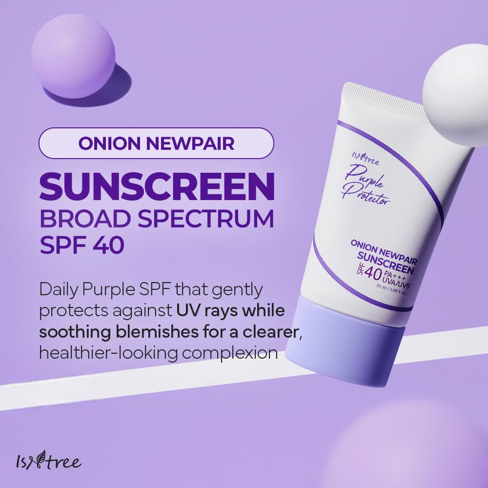 Texture crème légère ISNTREE Onion Newpair Sunscreen qui s’étale facilement sans film gras
