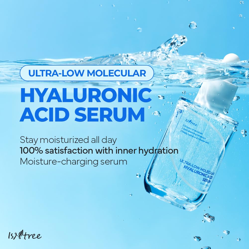 IsNtree sérum acide hyaluronique 14-types, hydratation globale du visage