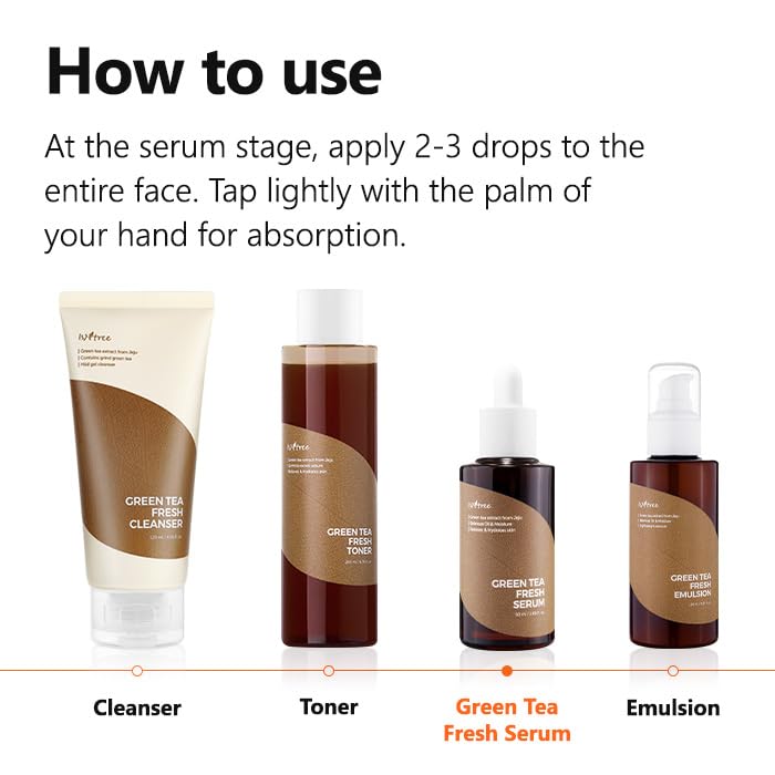 IsNtree Sérum routine coréenne quotidienne pour peau équilibrée