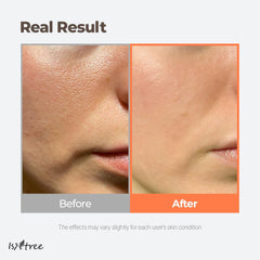 IsNtree Toner Frais au Thé Vert Flacon, diffusion douce et absorption rapide.