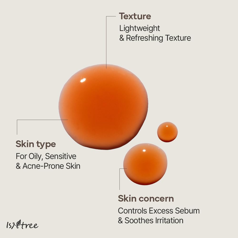 IsNtree Toner Frais au Thé Vert Peau Sensible, formulation douce adaptée.