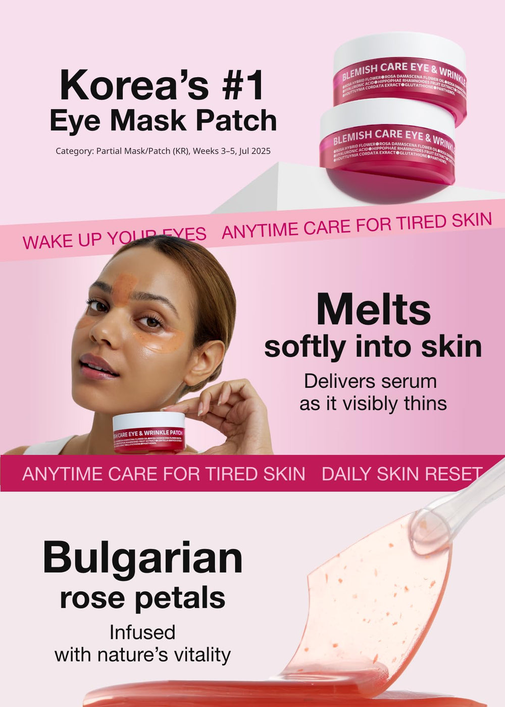 Patch yeux ISOI front et nasolabial, raffermissement ciblé et visage tonique