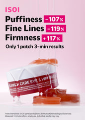 Patch yeux ISOI rose bulgare, hydratation profonde pour un teint plus frais