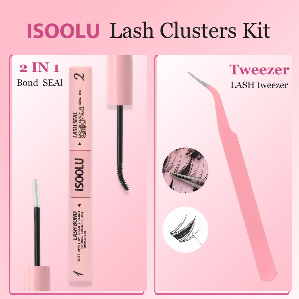 ISOOLU extensions en courbe C avec effet plume pour regard texturé