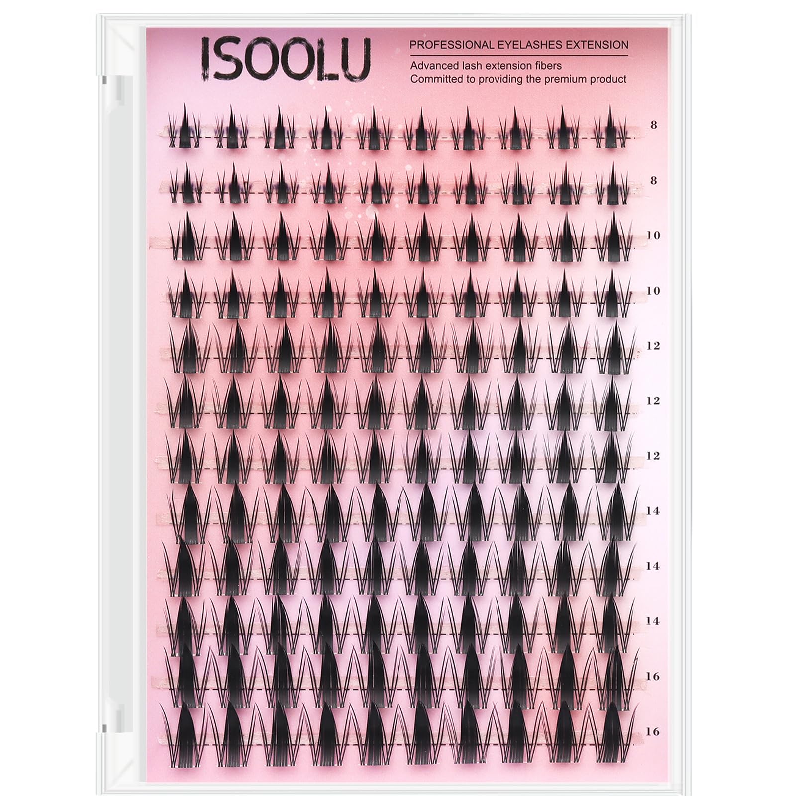 ISOOLU Fairy Lash Clusters: ensemble de grappes pour un look manga