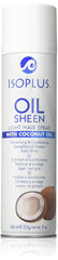 Isoplus Brillance Huile Légère Spray Coco 9oz pour cheveux brillants et faciles à démêler.