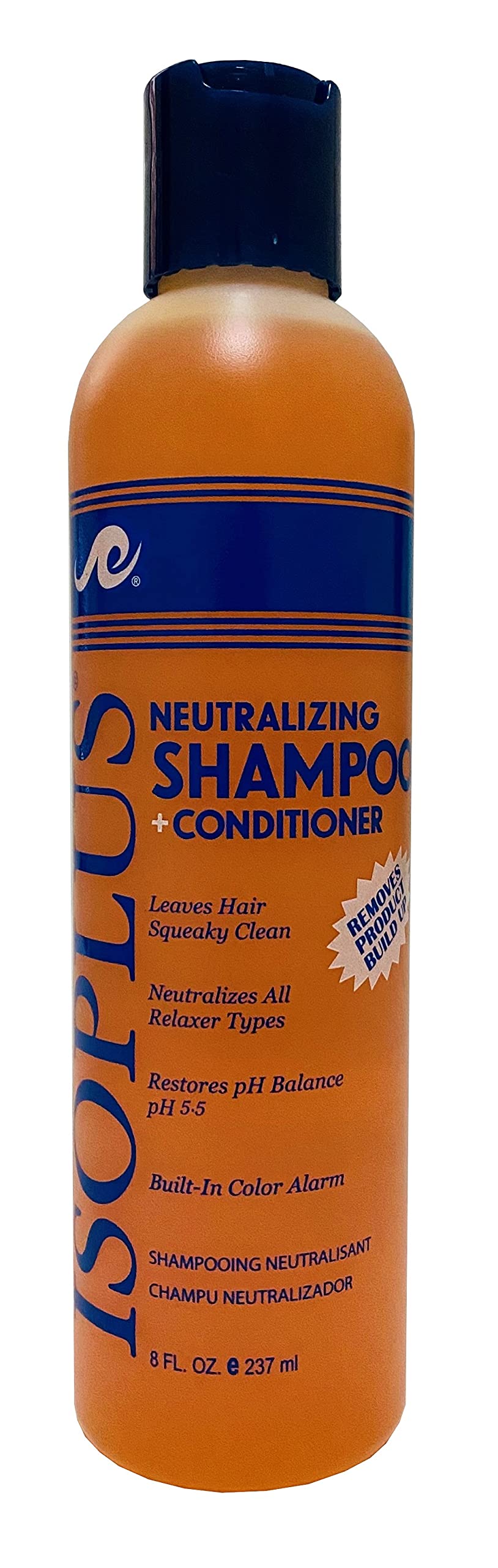Isoplus flacon shampooing neutralisant, démonstration pour cheveux propres et revitalisés.