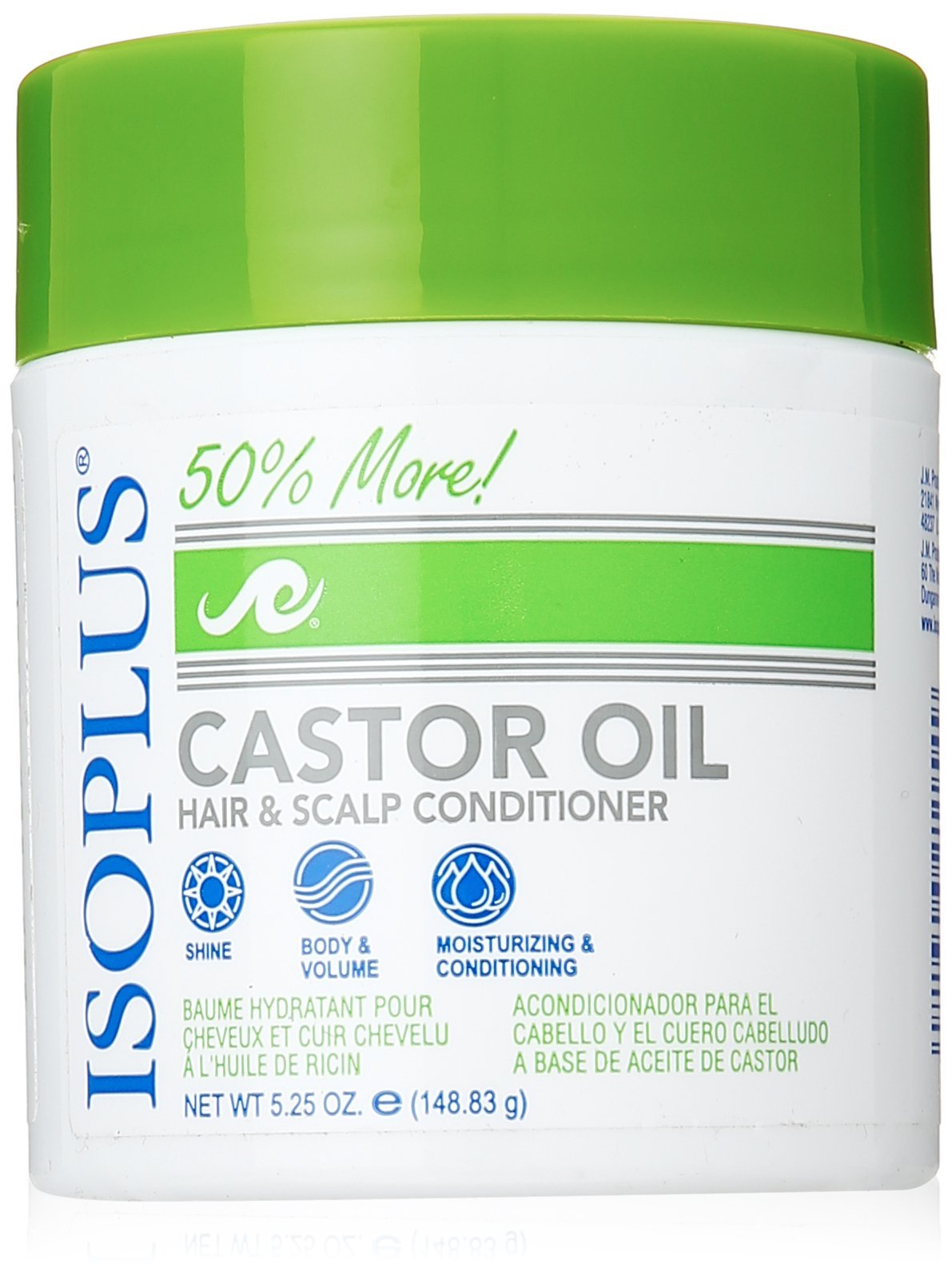 Isoplus huile de ricin — bouteille, hydratation et brillance pour les cheveux.