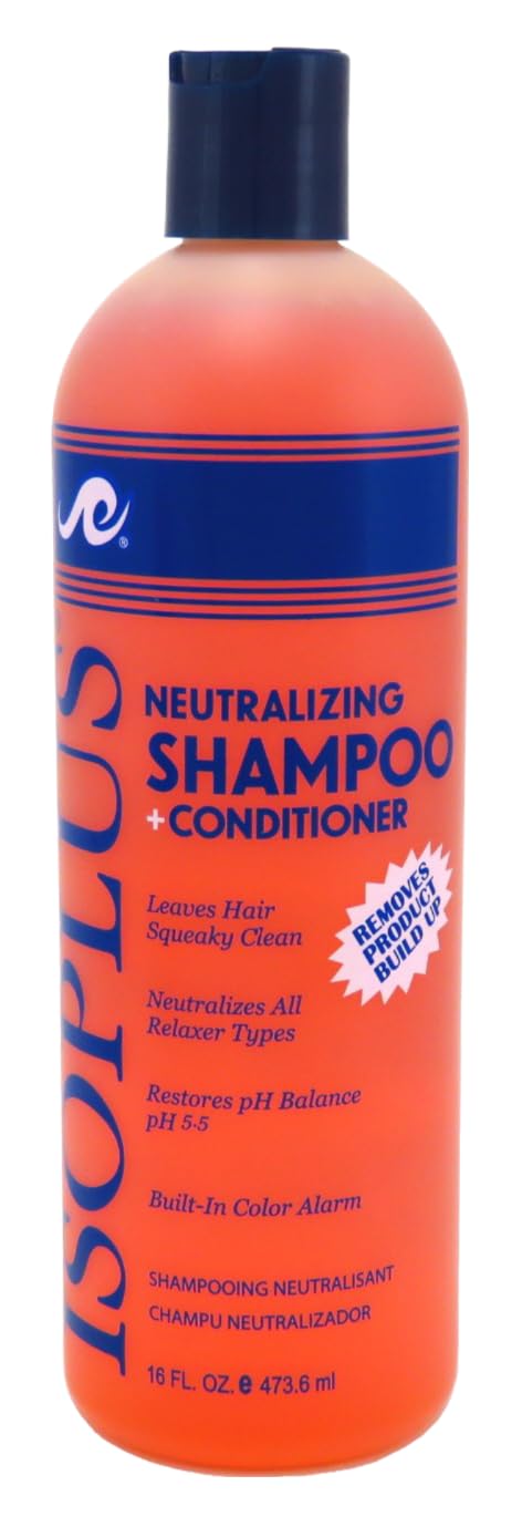 Isoplus shampooing neutralisant: détail des bouteilles pour hydratation visible