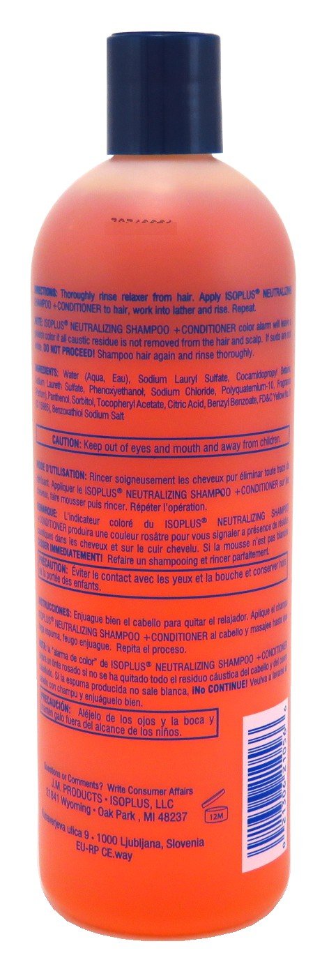 Isoplus shampooing neutralisant: texture crèmeuse en gros plan pour l’application douce