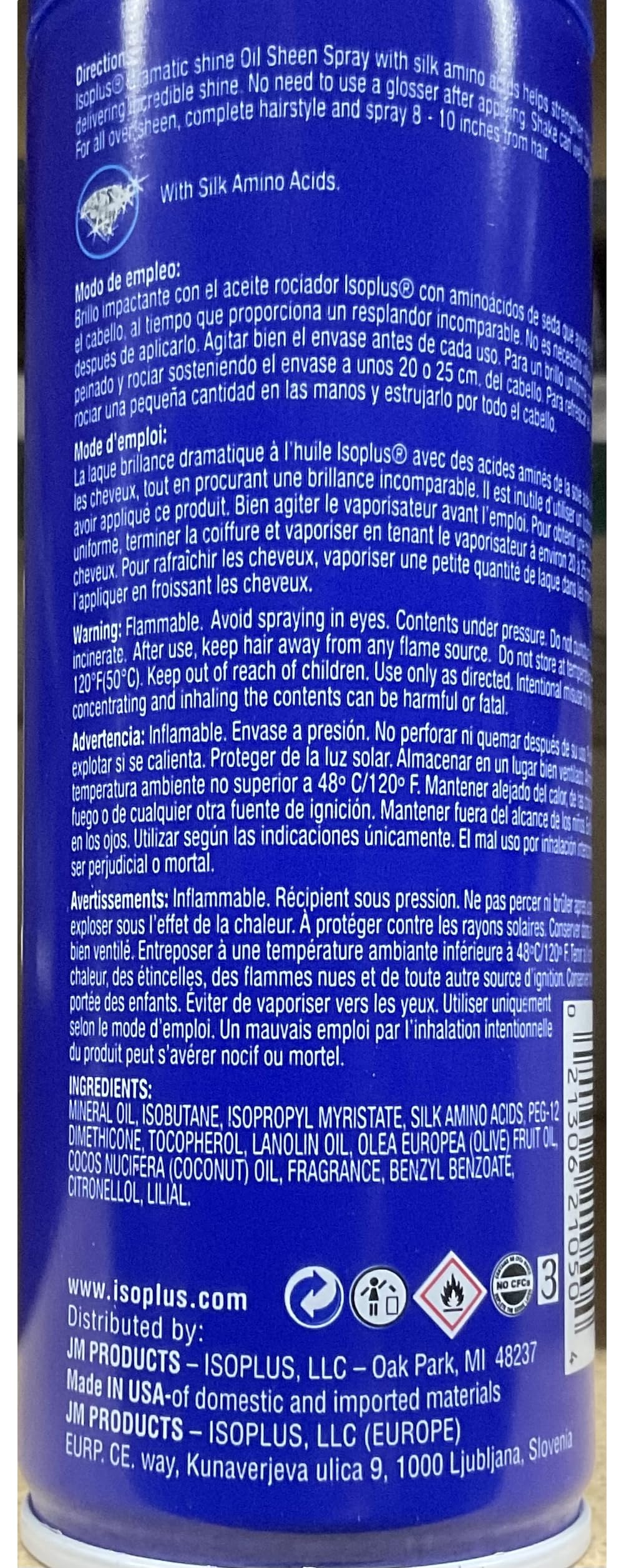 Isoplus soin-cheveux-brillance 7oz – volume discret et brillance après coiffage