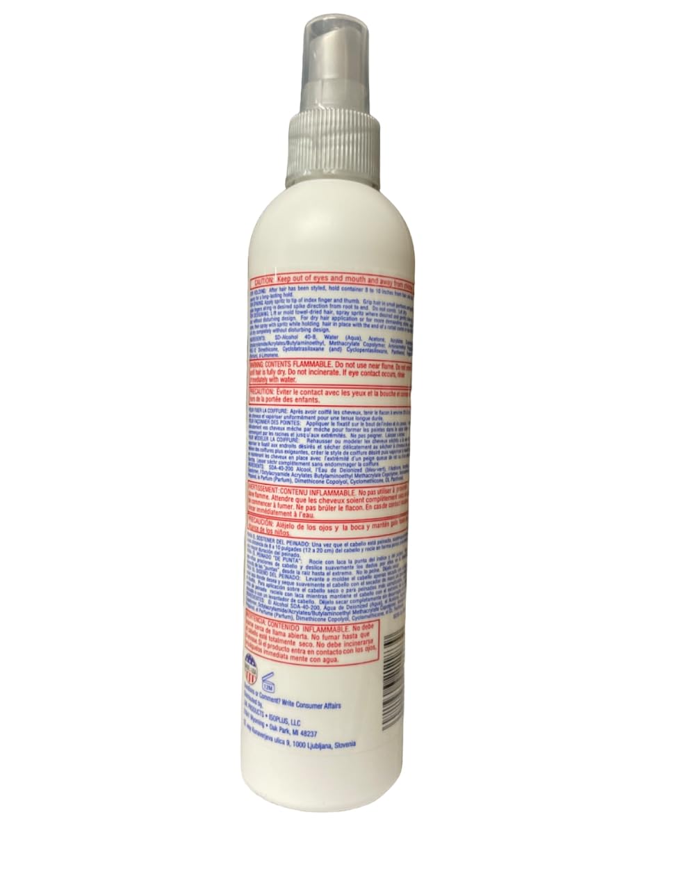 Isoplus Spritz Design et Maintien — application précise pour définir la coiffure.