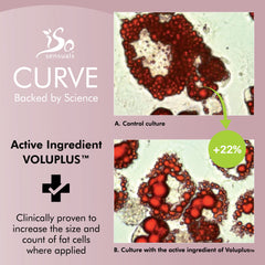 IsoSensuals Curve crème texture-soyeuse prête à l’application sur la peau.