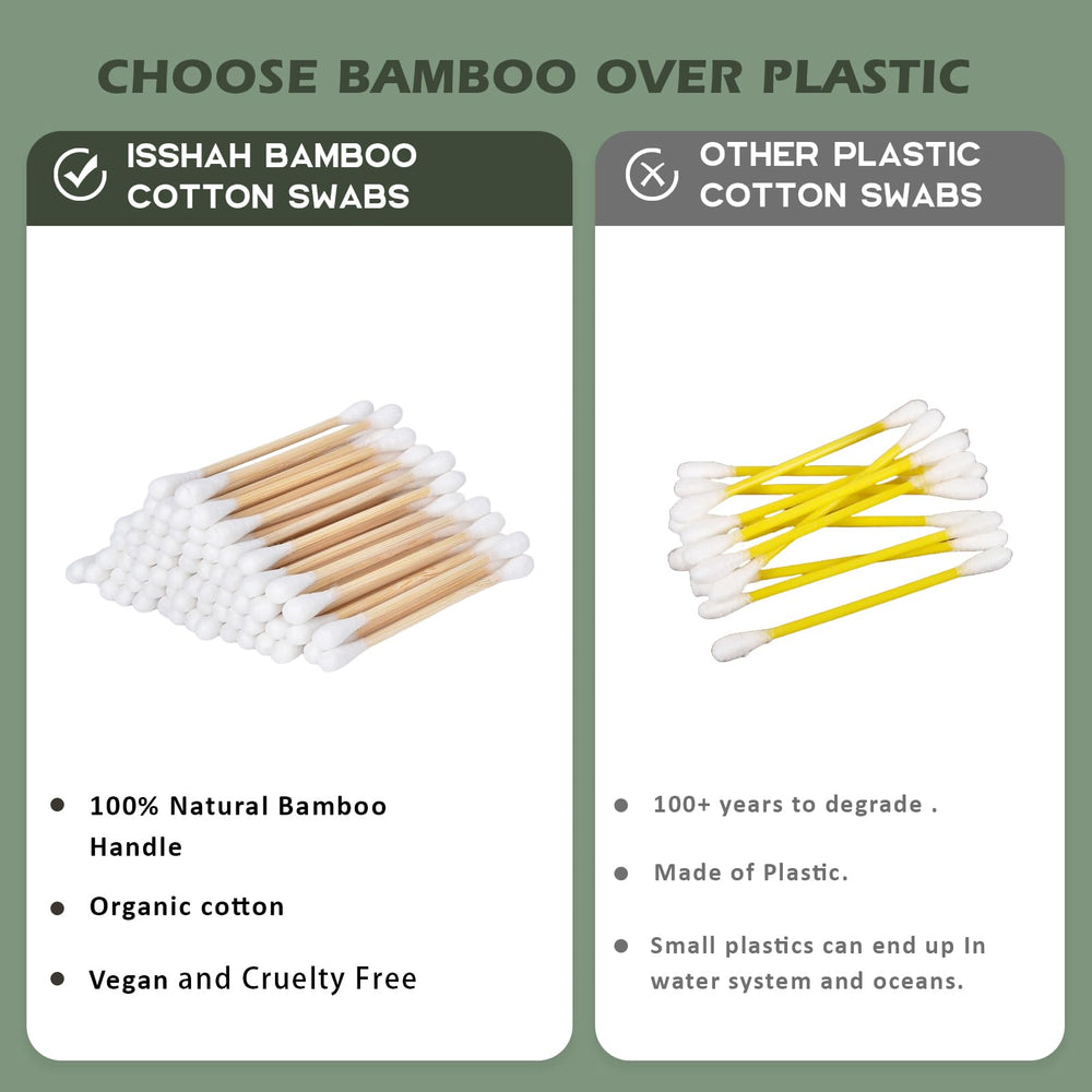 Isshah tiges bambou écologiques, utilisation polyvalente pour beauté et ménage.
