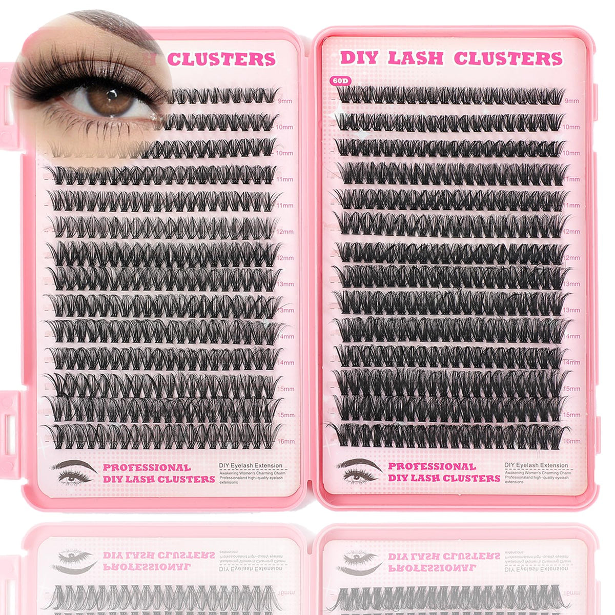 ISTGIFT Kit de cils clusters – ensemble complet pour un regard rapide et structuré