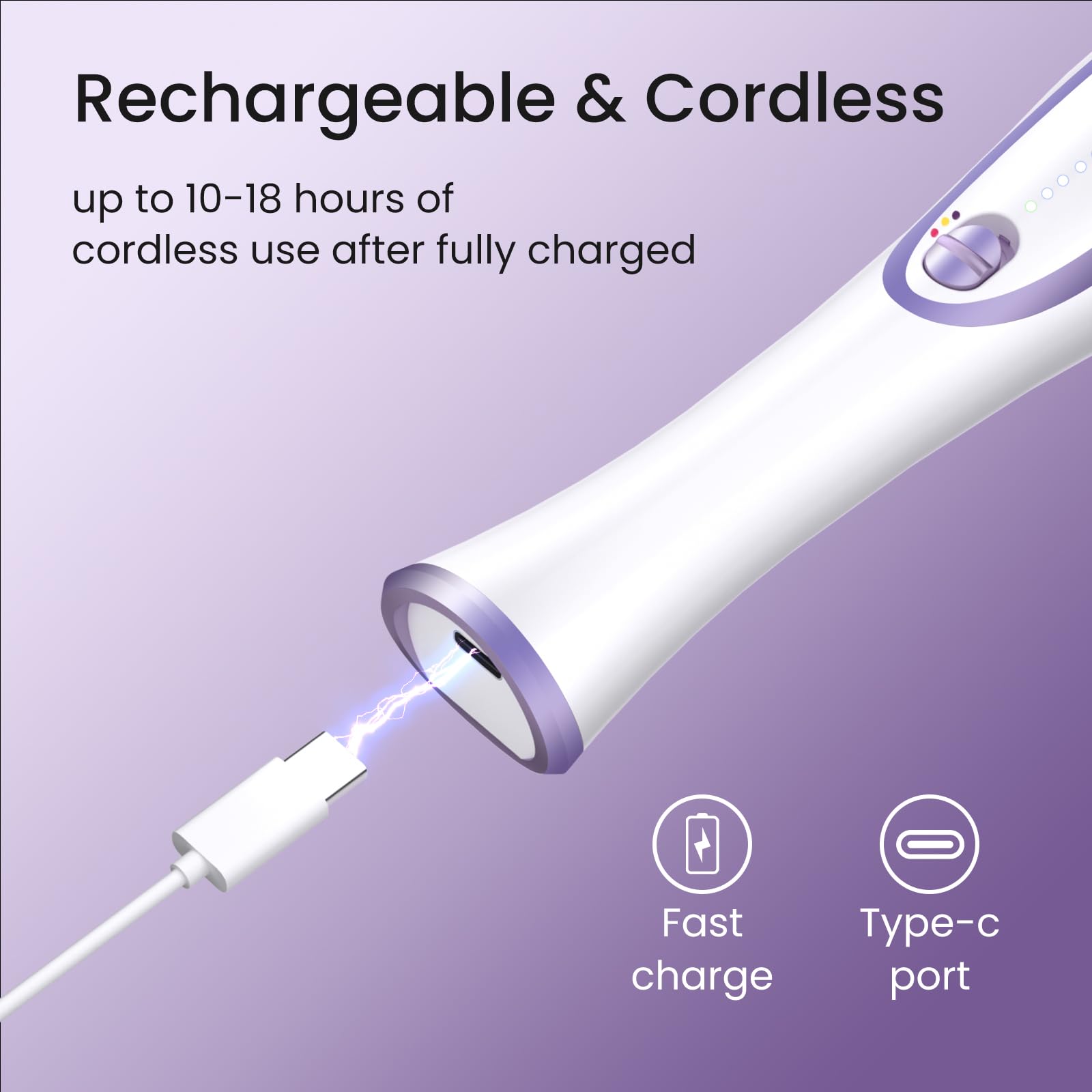 Câble USB de recharge pour le DW2180, recharge facile et flexible