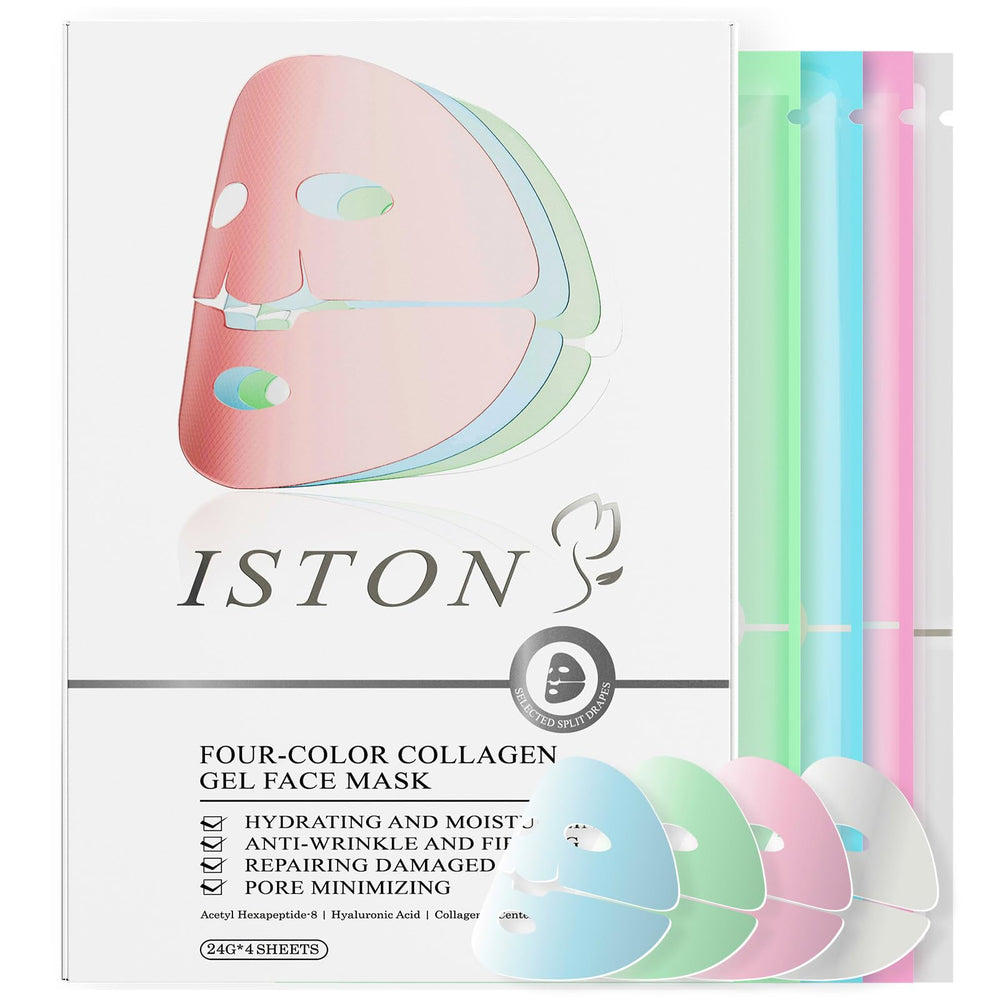 ISTON Masque 4-en-1 Bio-Collagène – emballage prêt pour hydratation en profondeur
