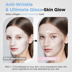 Masque collagène ISTON – peau visiblement plus élastique et revitalisée.