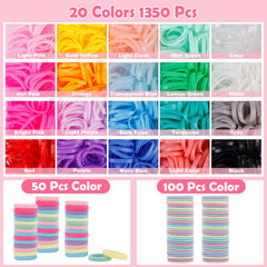 Isvo bandes élastiques colorées pour cheveux, douceur et élasticité
