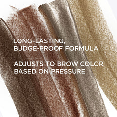 Résultat longue tenue du Brow Power Universel Blond avec teinte adaptée.