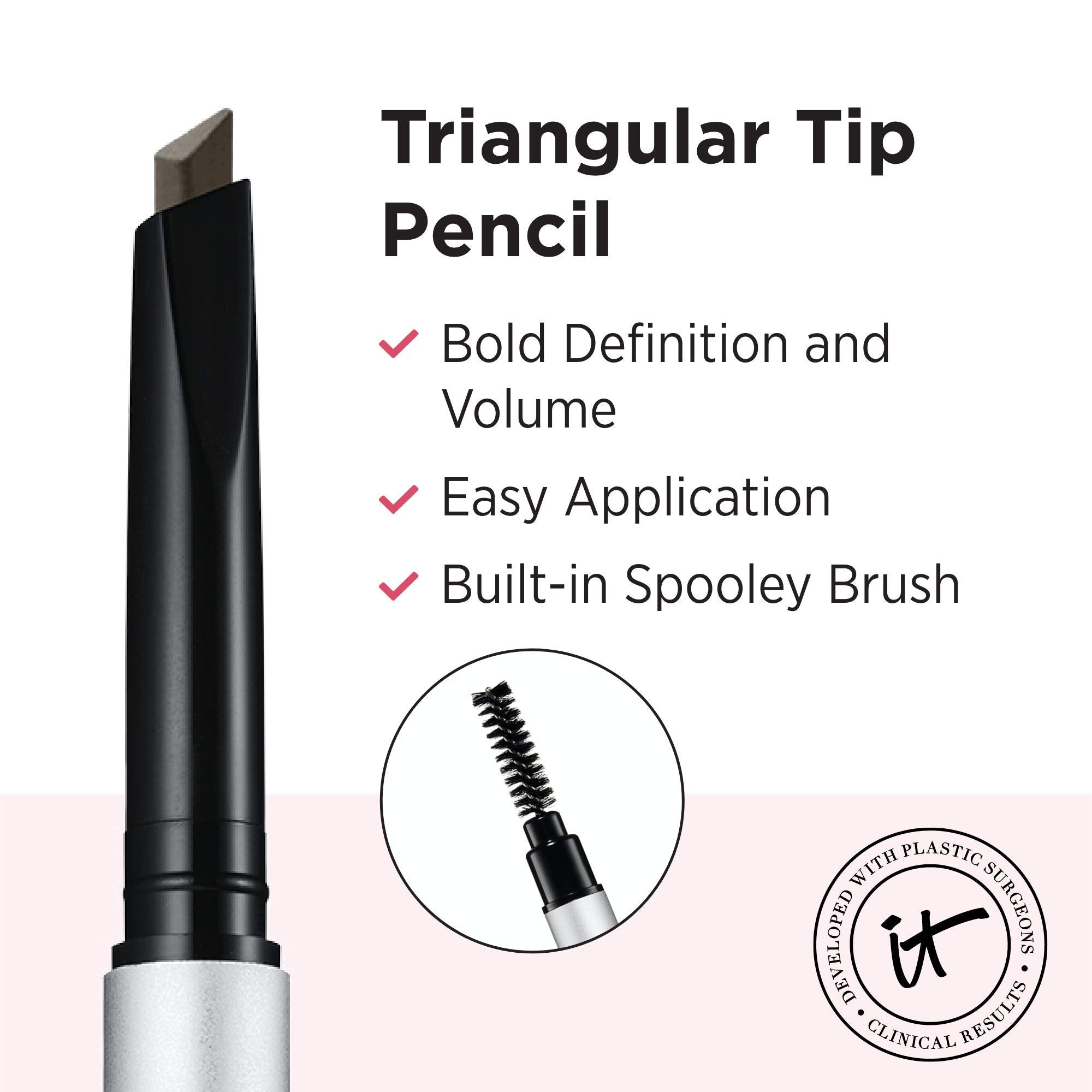 IT Cosmetics Brow PowerFULL – façonnage précis avec pointe triangulaire.