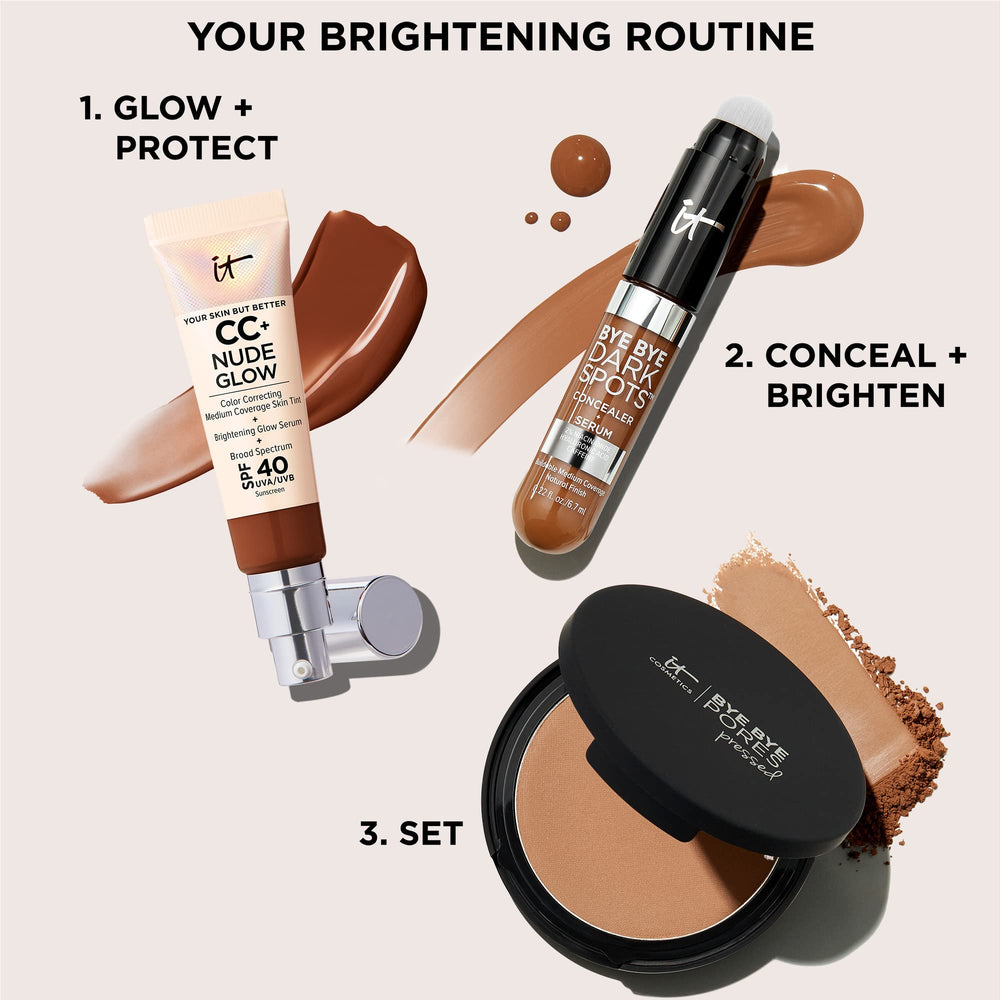 IT Cosmetics Bye Bye Dark Spots Concealer – finition qui se fond sous le fond de teint