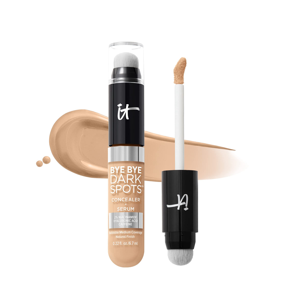 IT Cosmetics Bye Bye Dark Spots Concealer – tube et embout doe-foot pour une application précise