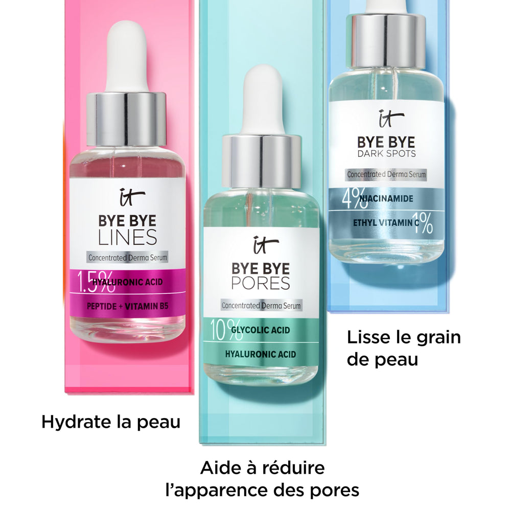 Bye Bye Lines par IT Cosmetics, soin ciblé pour zones déshydratées du visage.
