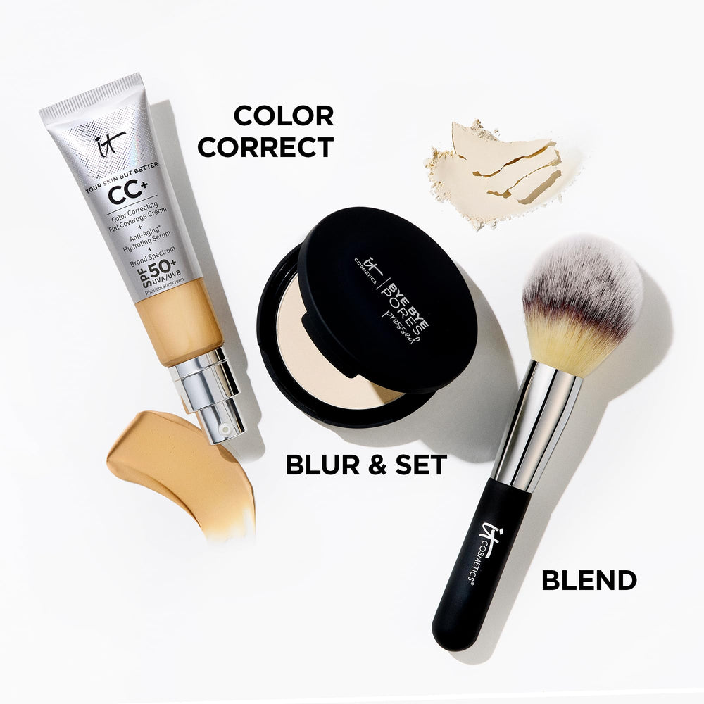 Poudre polyvalente pour estomper les pores et matifier légèrement.
