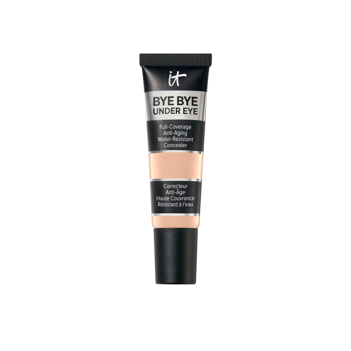 IT Cosmetics Bye Bye Under Eye Concealer, emballage teinte beige moyen, pratique et élégant.