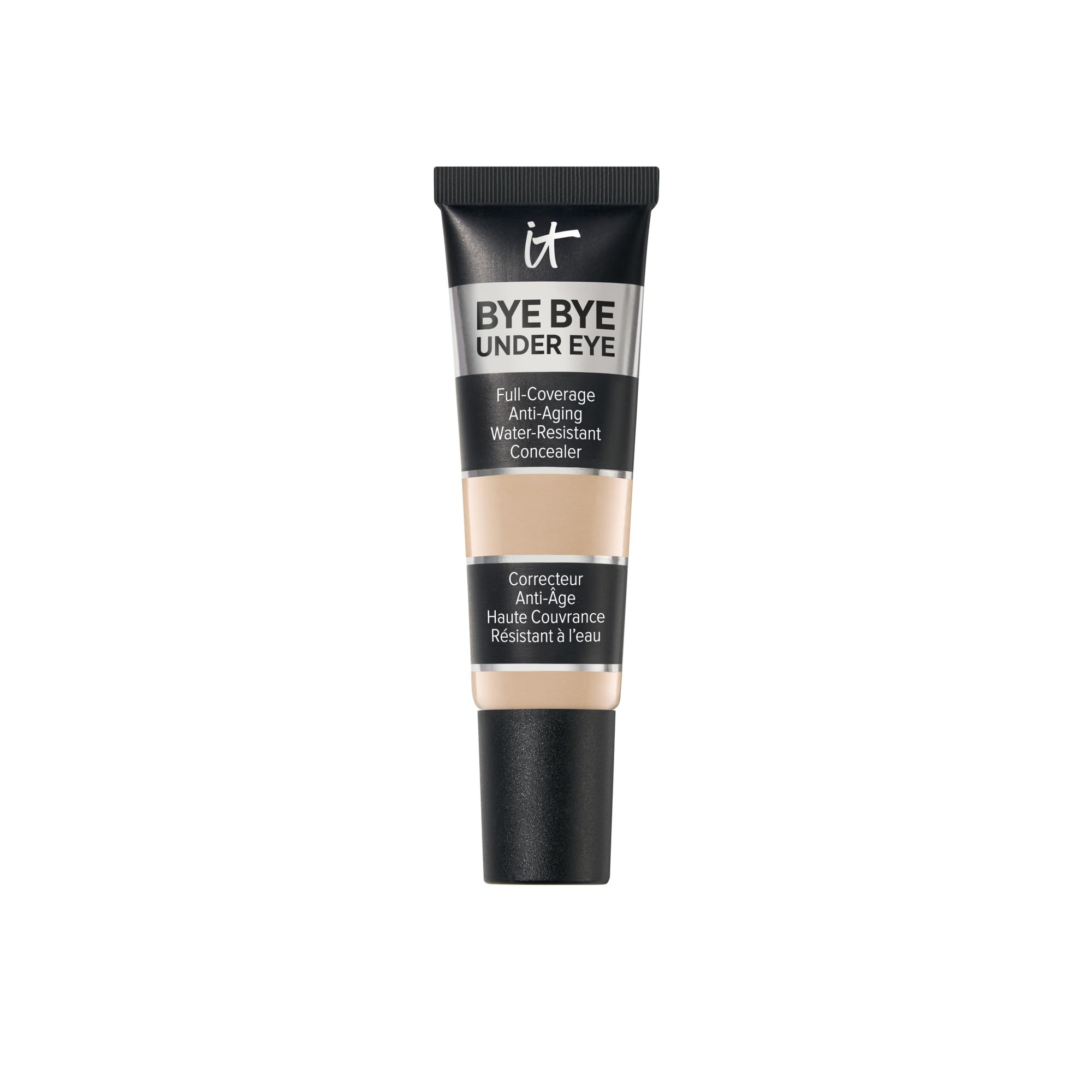 IT Cosmetics Bye Bye Under Eye teinte Medium – flacon visible, couvrance durable.