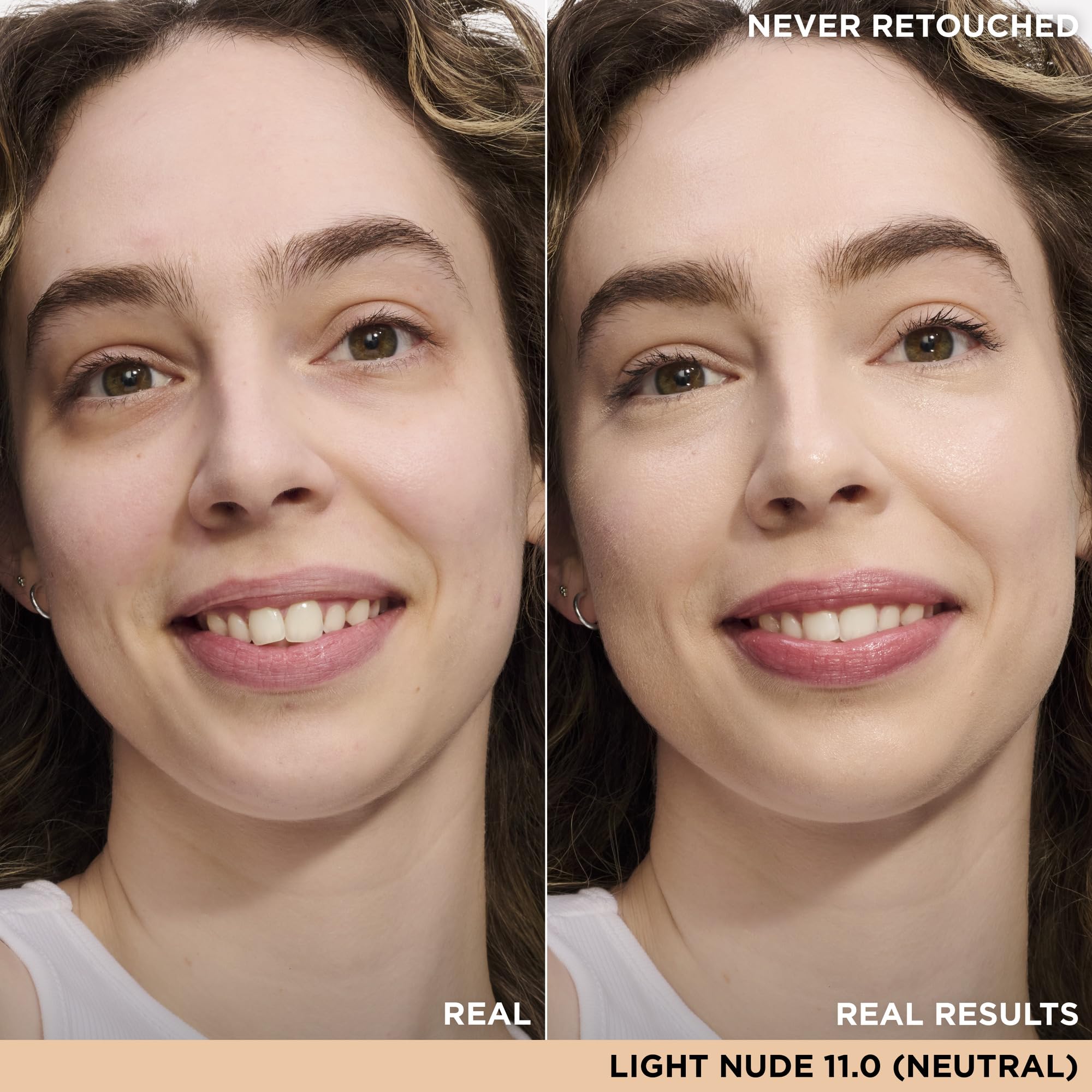Texture crème satinée du concealer pour une application fluide.