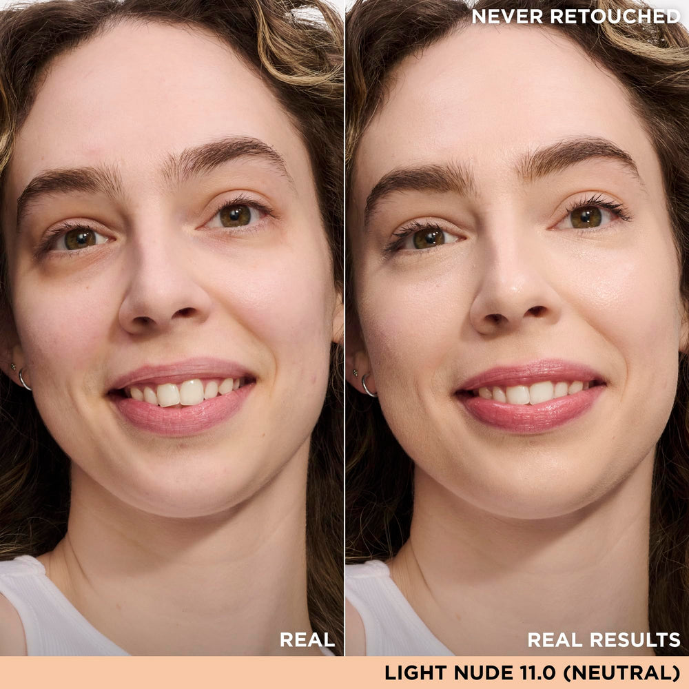 Texture crème satinée du concealer pour une application fluide.