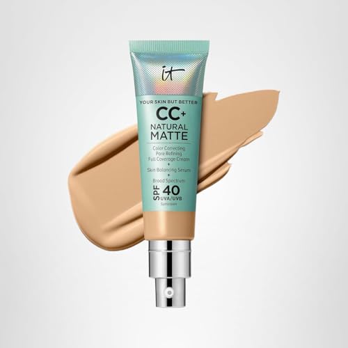 IT Cosmetics CC+ Natural Matte, conseils d’application pour couvrance modulable.