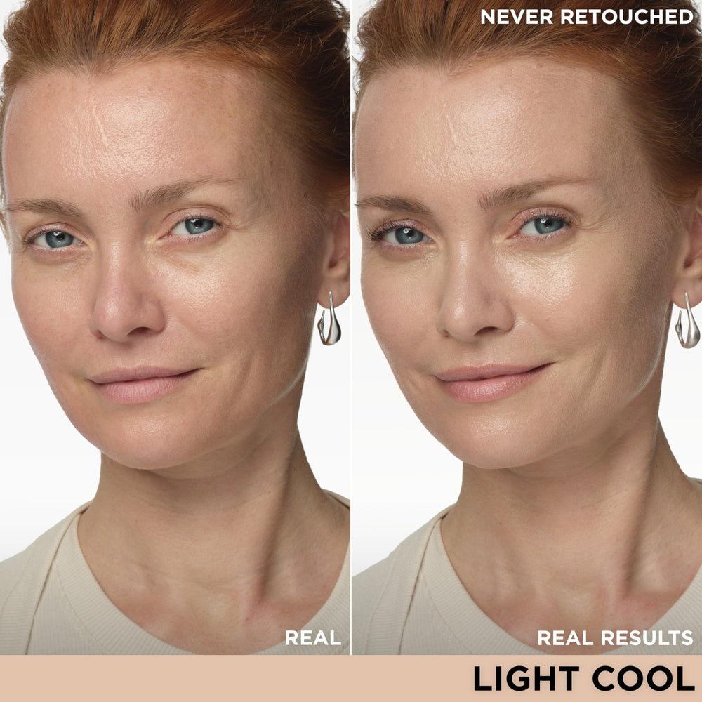 Texture-visage du CC+ Nude Glow d'IT Cosmetics pour peau lisse et uniforme.