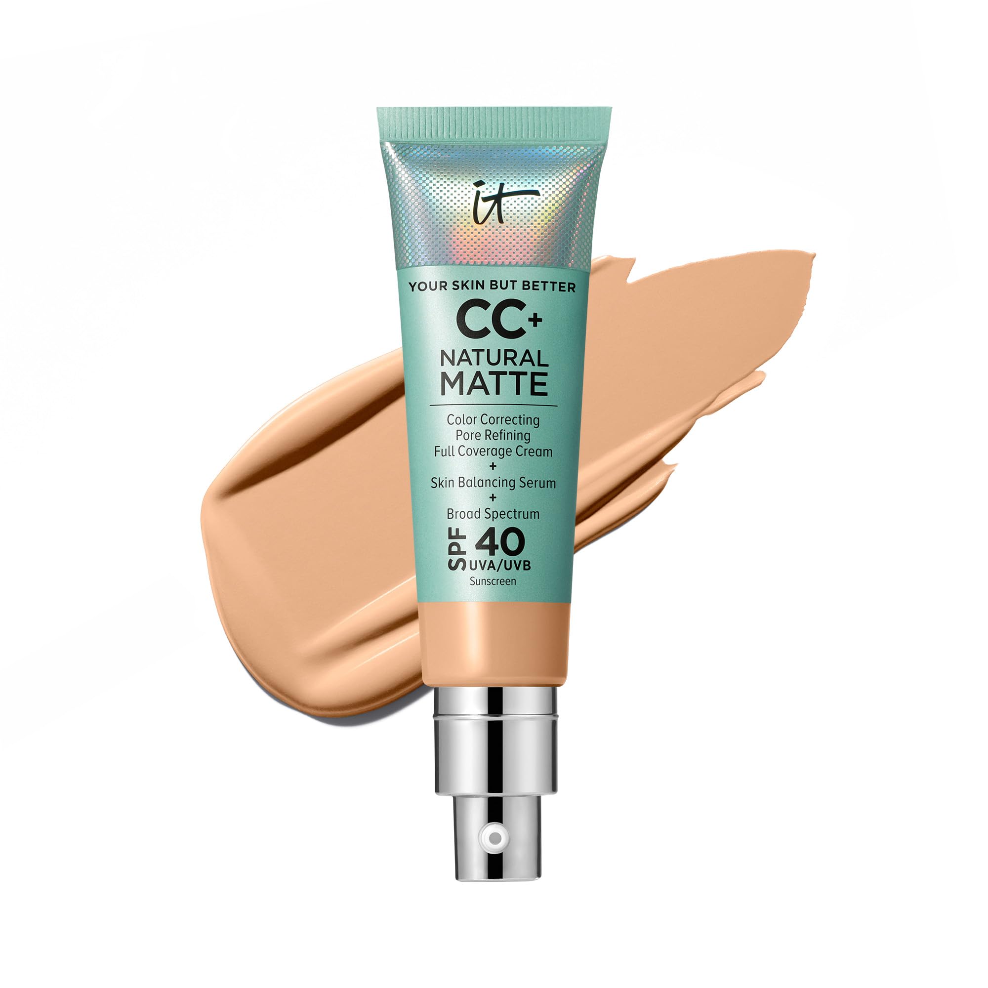 IT Cosmetics CC+ Natural Matte flacon – emballage pratique facilitant l'application.