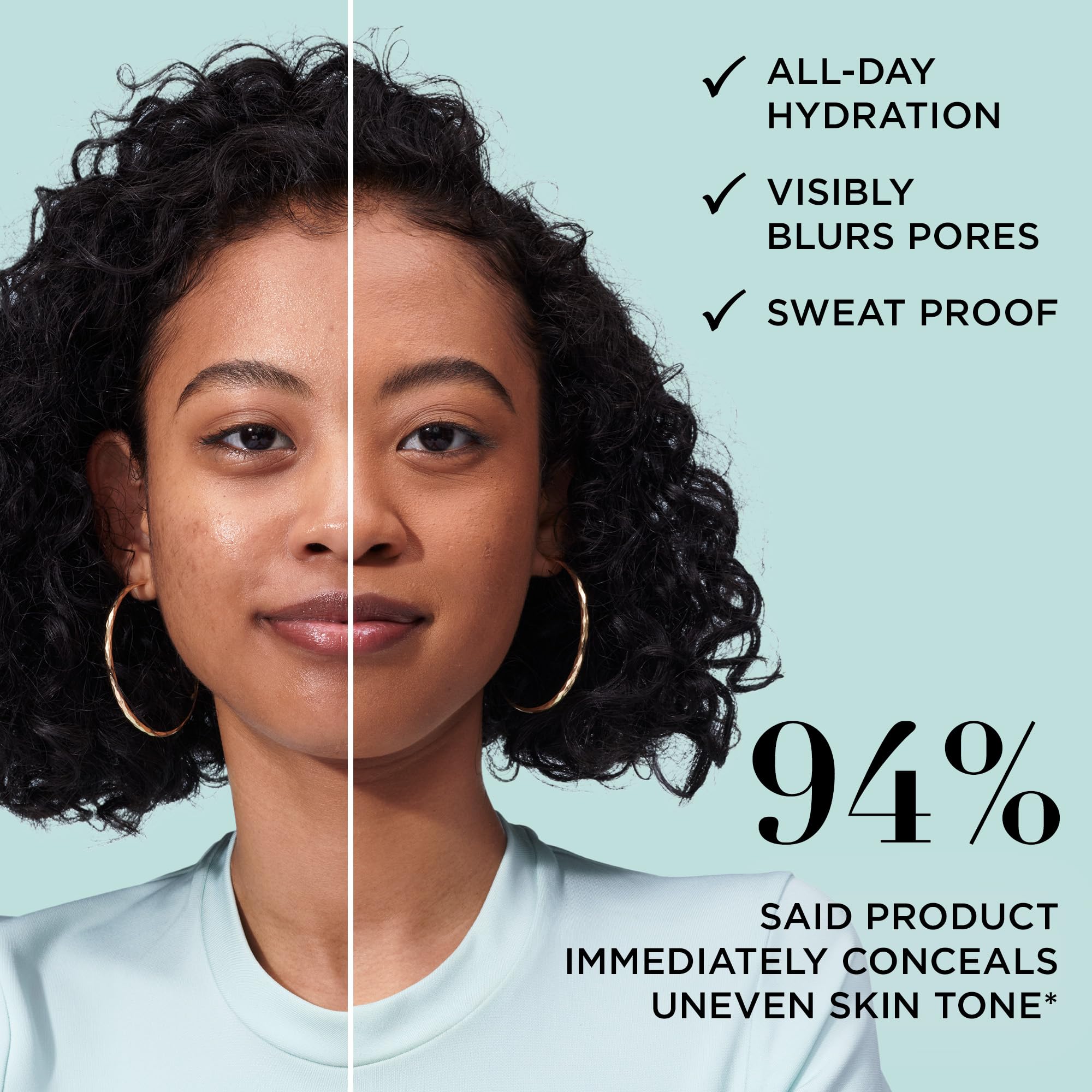 IT Cosmetics CC+ Natural Matte – SPF 40 protège la peau du soleil sans voile blanc.