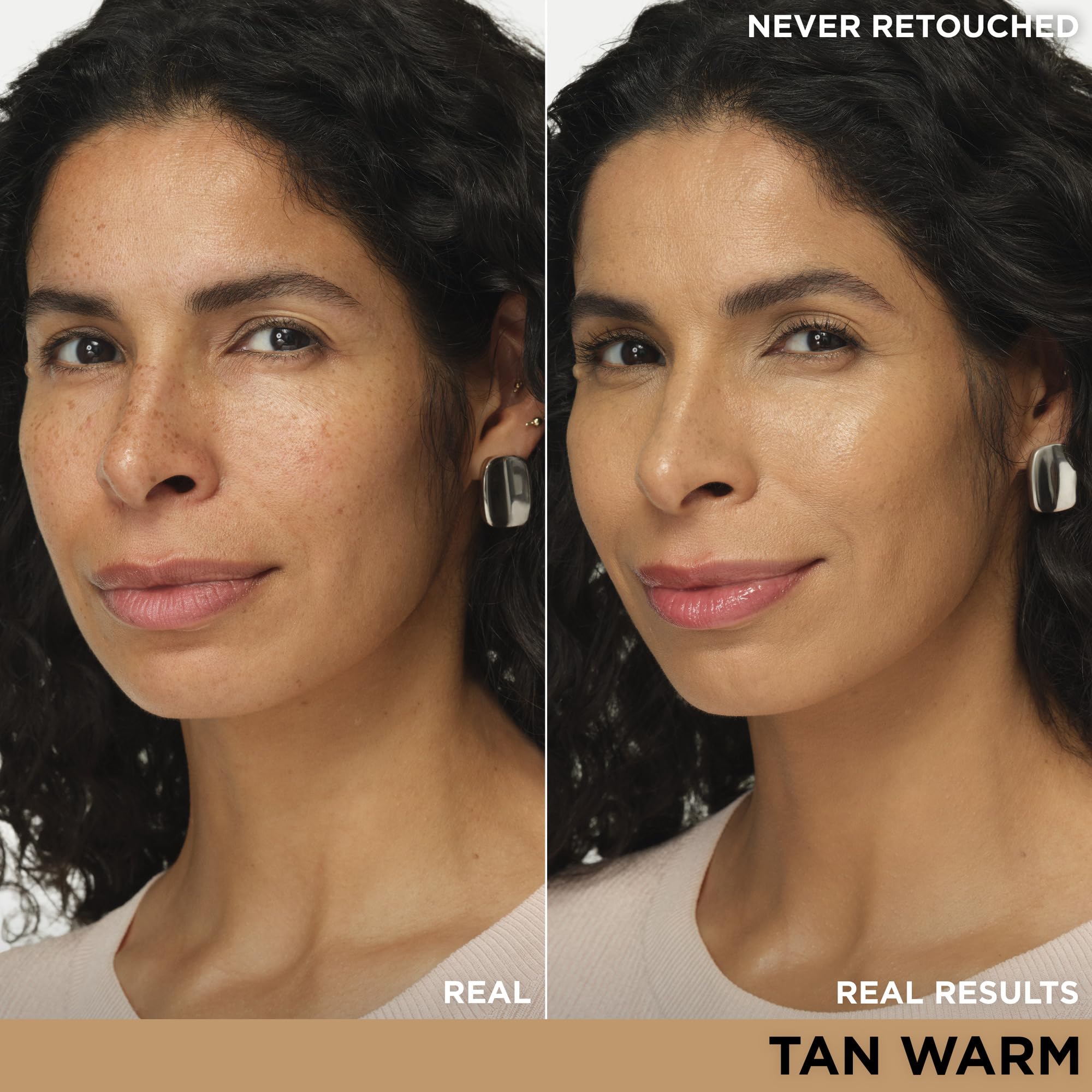 Échantillon Tan Warm montrant correction de couleur naturelle.