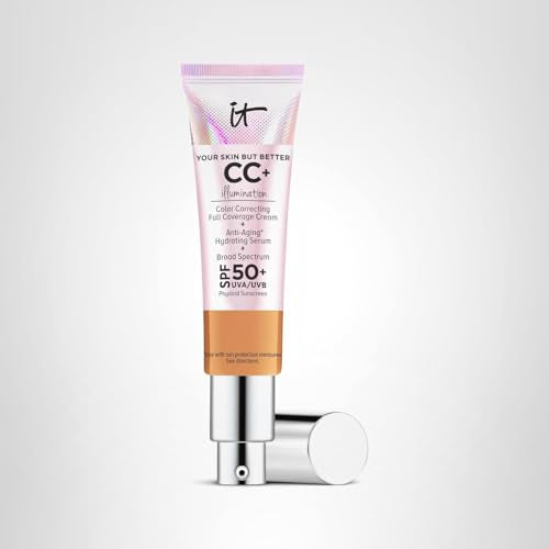 IT Cosmetics CC+ Illumination Tan — convient pour camoufler imperfections tout au long de la journée.
