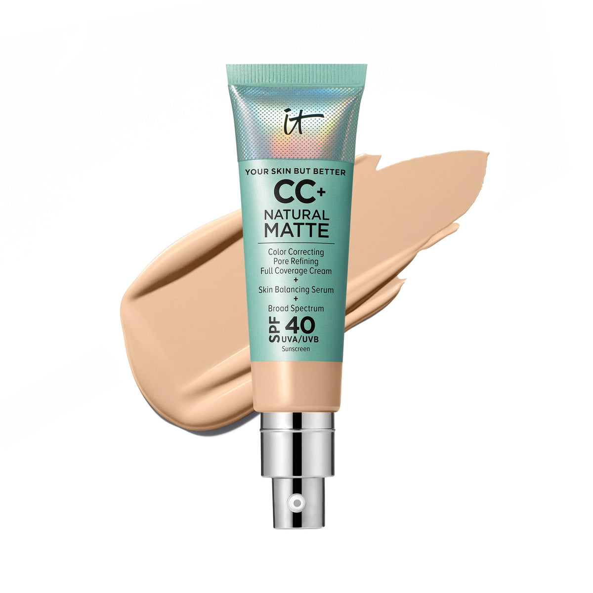 IT Cosmetics CC+ Naturel Matte texture lisse et matifiante pour peau sans brillance
